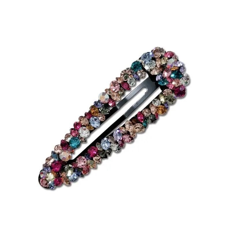 Colored Diamond Luxurious Hollow Hair Clip