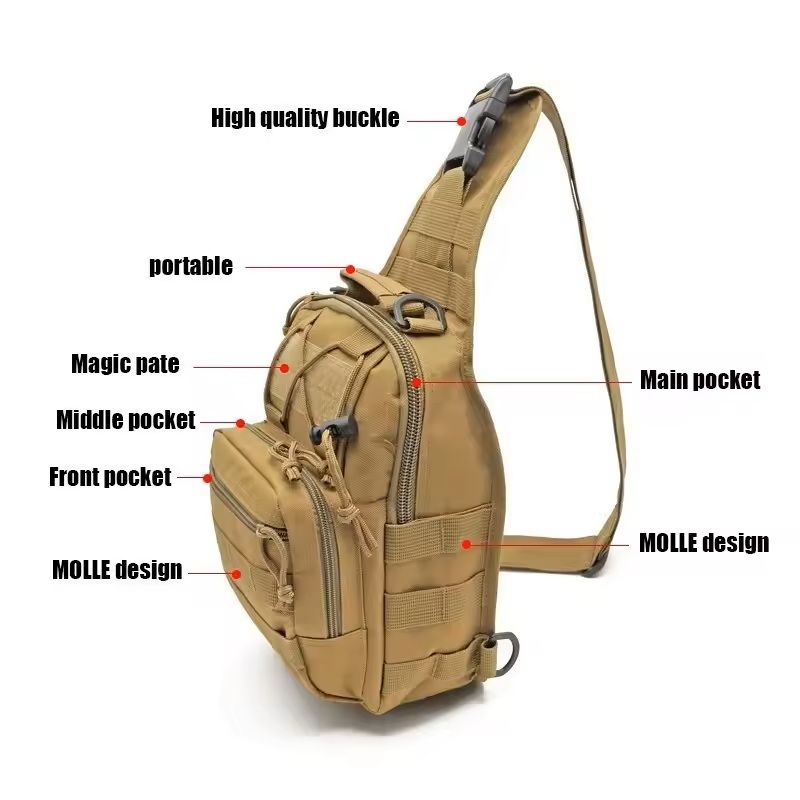 Tactical Sling Backpack Waterproof Outdoor Daypack