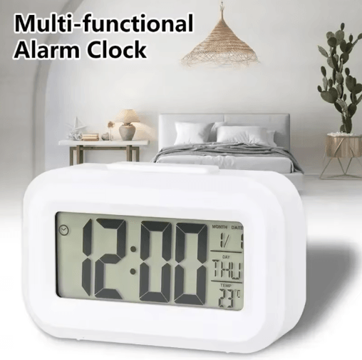 Time Glow LED Digital Alarm Clock Multi Function Backlit Calendar Desk Clock
