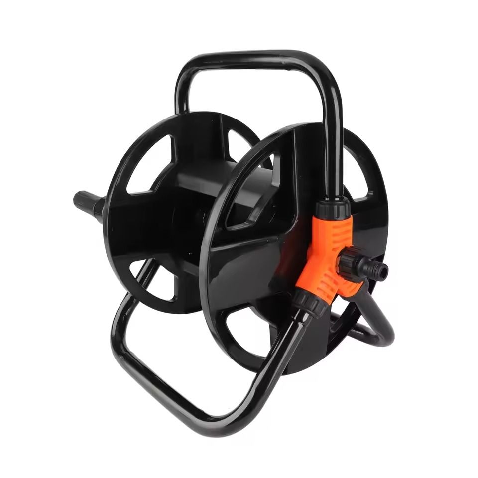 Portable Garden Hose Reel with Single Arm Design for Outdoor Storage