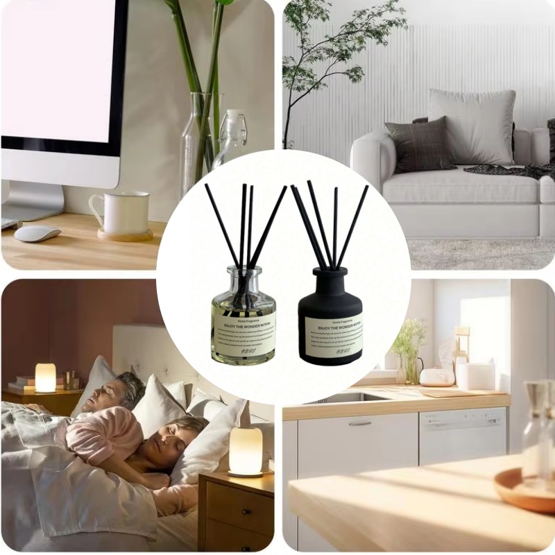 Freesia Jasmine Flameless Home Fragrance Oil, Reed Diffuser Stick Room Air Freshener Deco