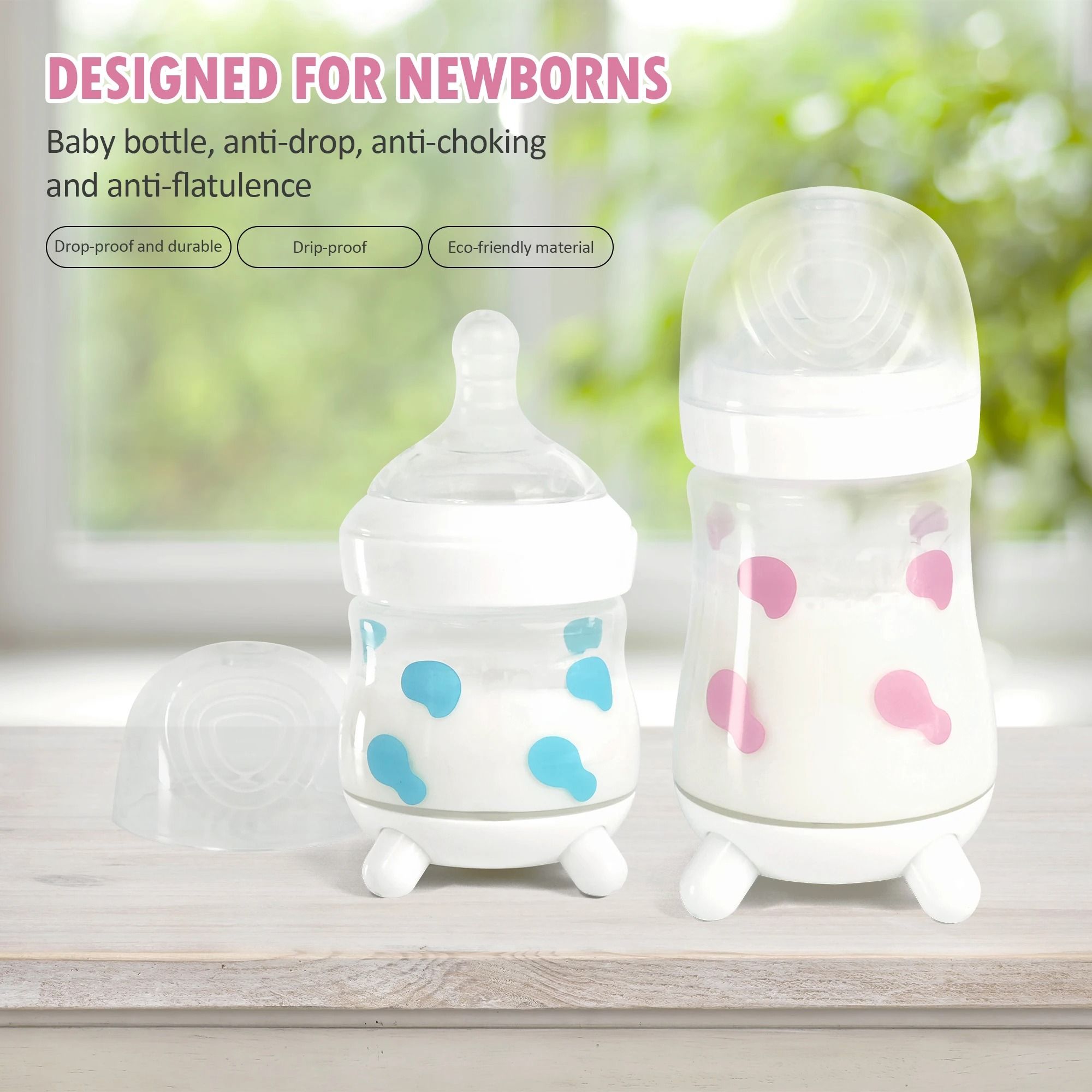 Cow-Charming Anti-Colic Baby Feeding Bottle