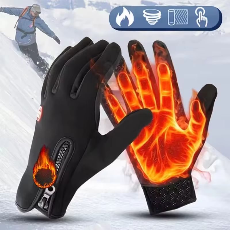 Warm Anti-Slip Winter Cycling and Outdoor Gloves - Touch Screen Compatible for Men and Women