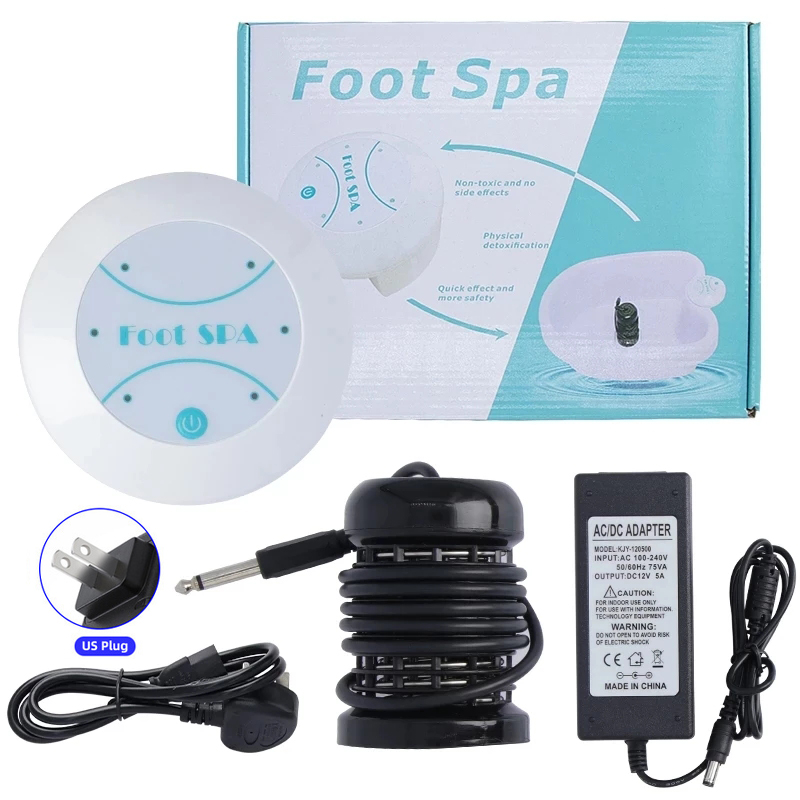 Deep Tissue Clean Foot Bath Spa Massager, Detox Ionic Foot Spa Bath Machines, Vibration Massage Care Arrays Aqua Healthy