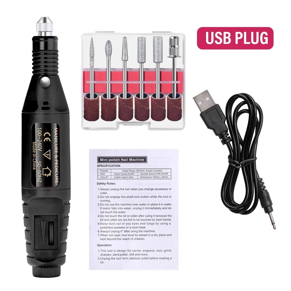 Electric Nail Drill & Sander Set