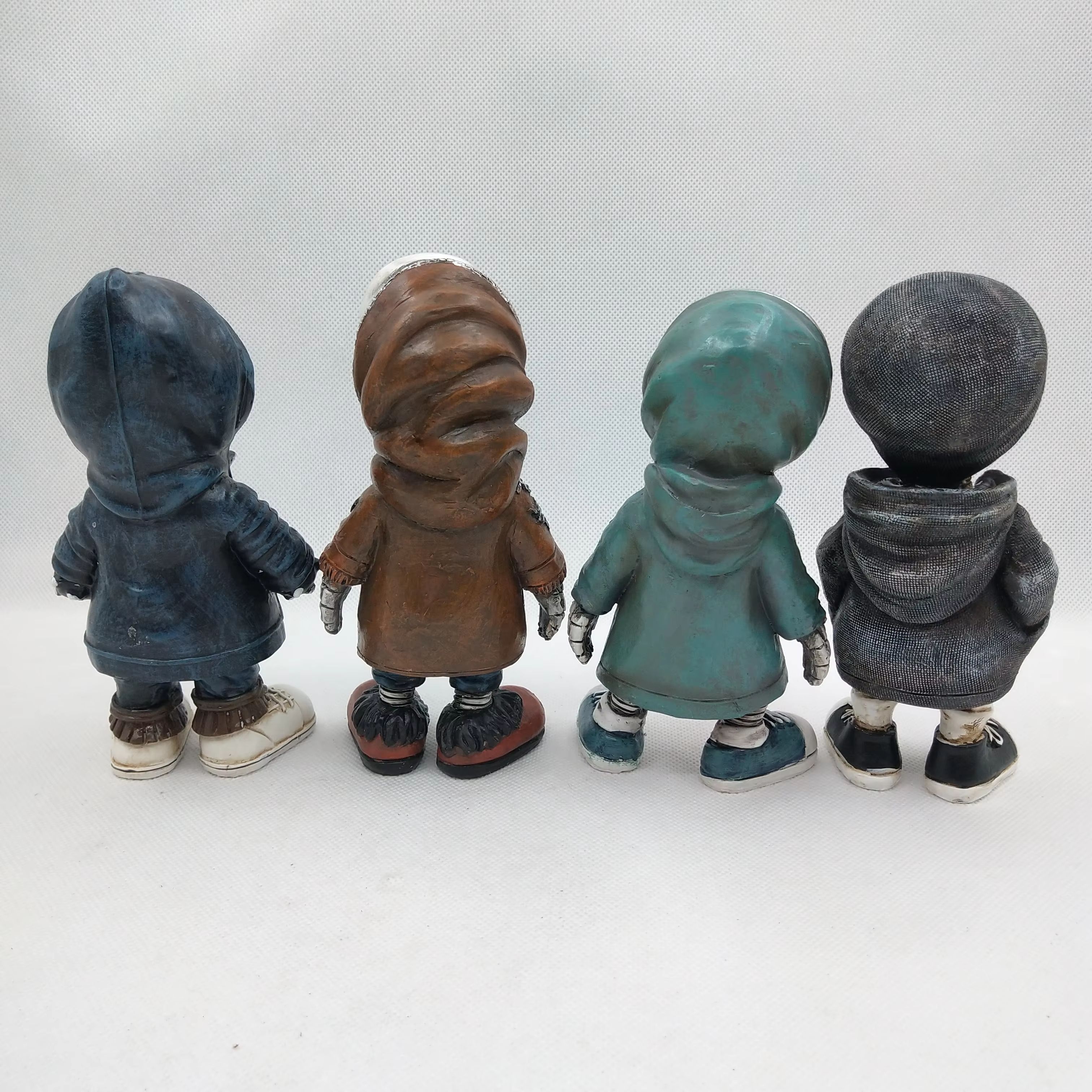 Cool Mini Skeleton Skull Figurine Resin Gothic Halloween Decor