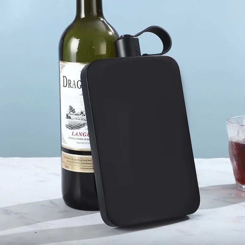 500ML Stainless Steel Flat Square Hip Flask