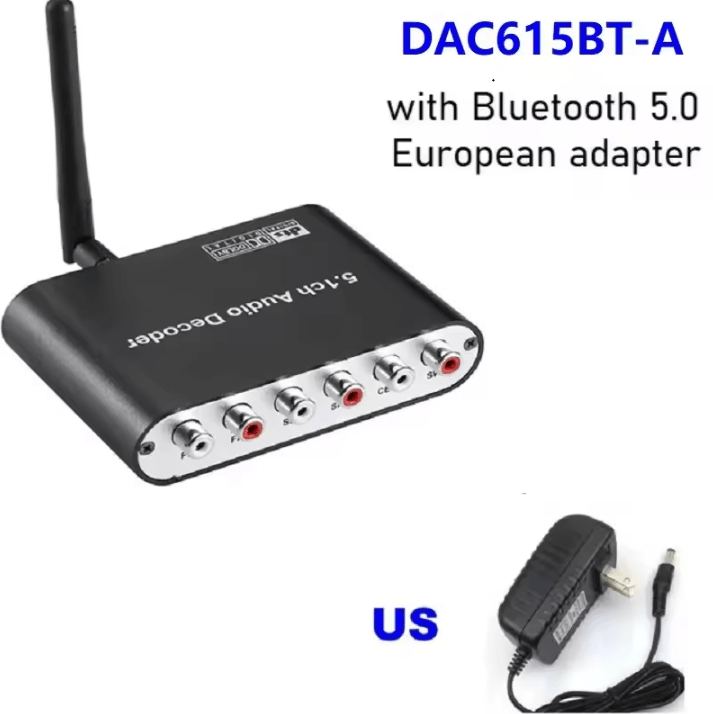 Digital 5.1 Audio Decoder Dolby DTS AC3 to Analog Surround Sound Converter
