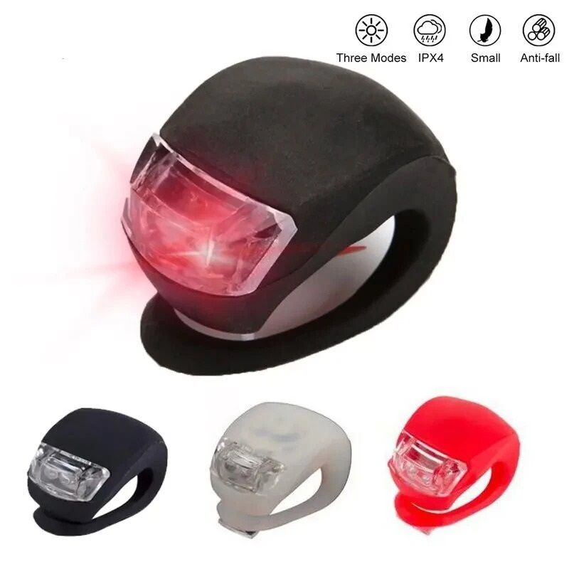Silicone Waterproof Bike Light Set LED Bicycle Front and Rear Lamp