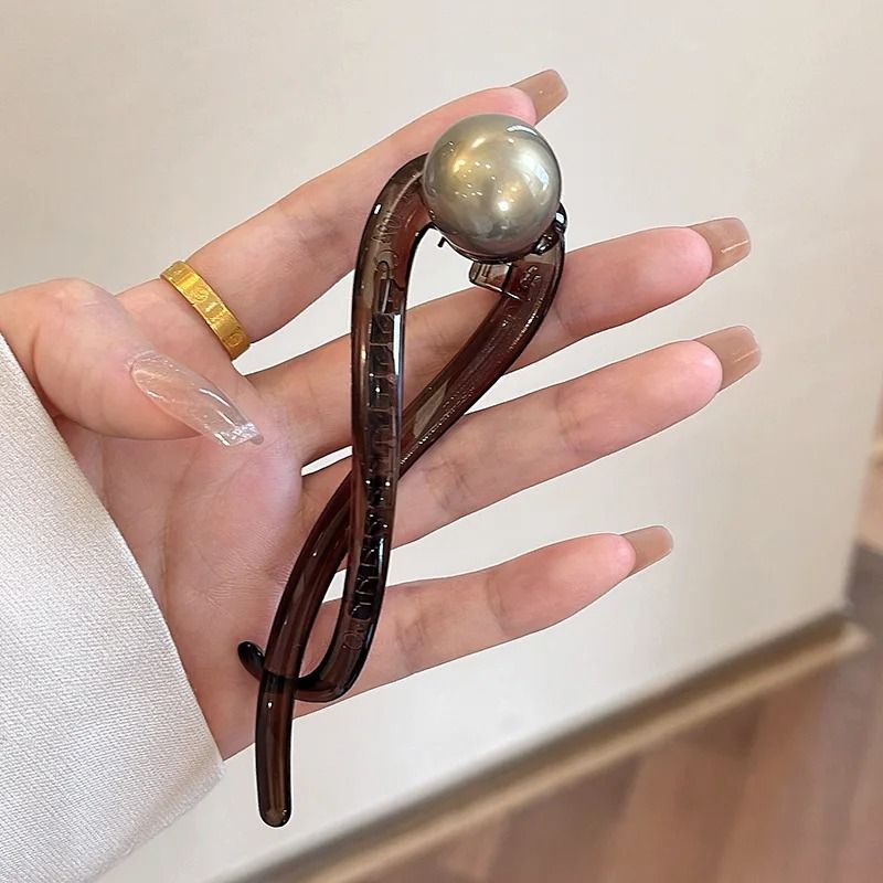 Retro S Shape Twist Hair Clip Hollow Out Ponytail Barrette