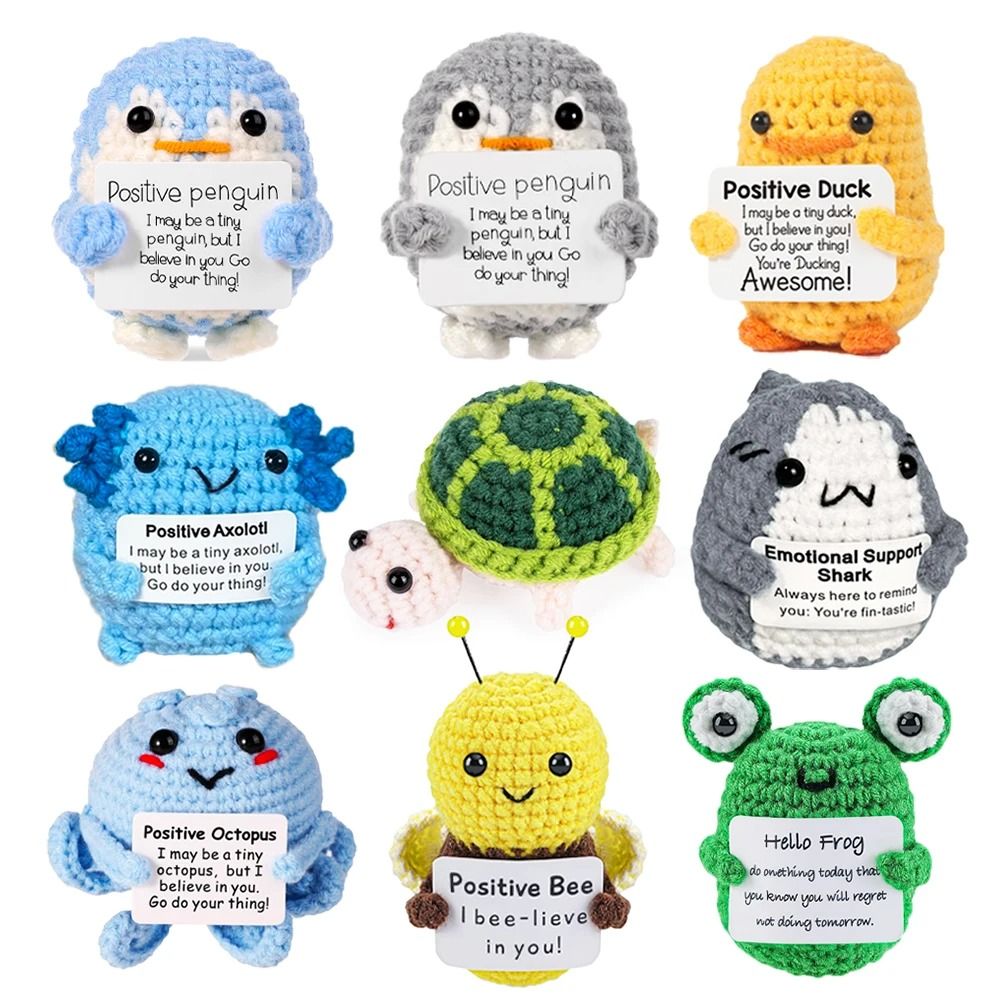 Artisan Emotional Support Plush | Handmade Creative Crochet Totem | Executive Desktop & Home Studio Sanctuary Decor