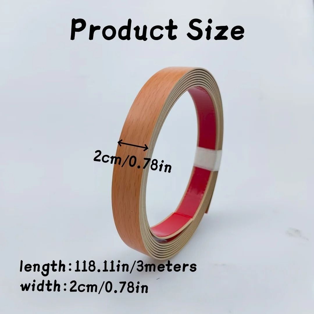 PVC Furniture Edging Banding Strip Adhesive Wood Veneer Tape