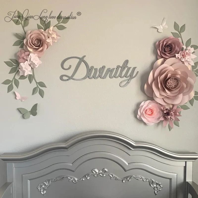 Custom Script Wooden Name Sign – High-Definition Personalized Wall Decor for Modern Nurseries & Home Sanctuaries