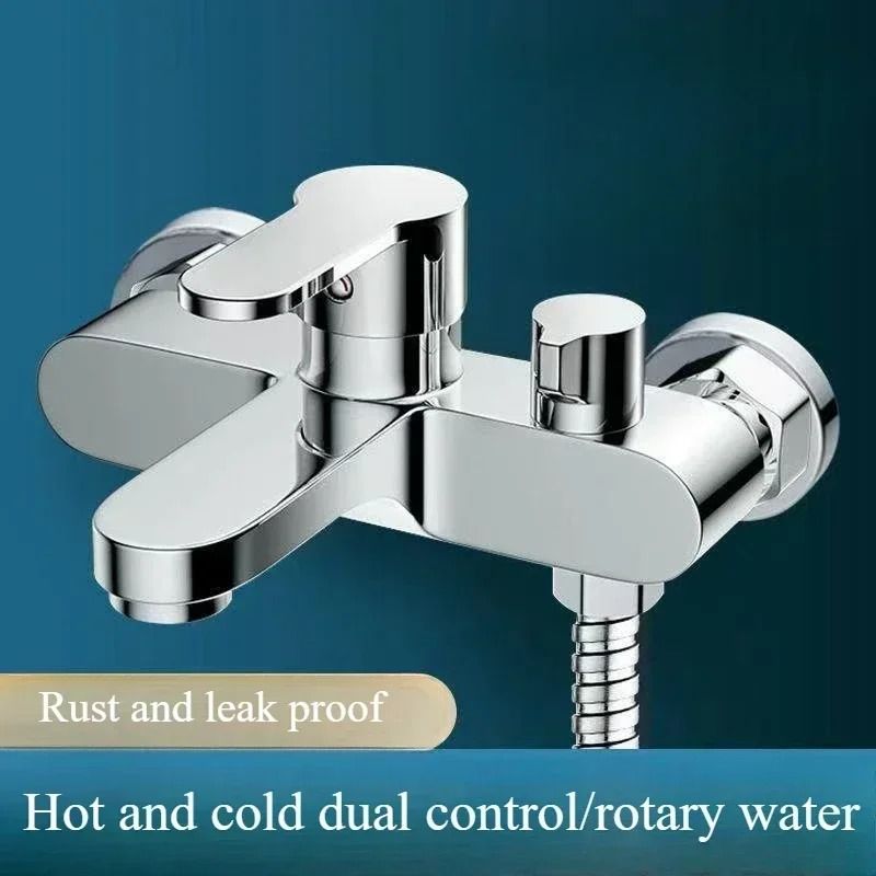 Bathroom Shower Faucet Set with Hot and Cold Water Mixer