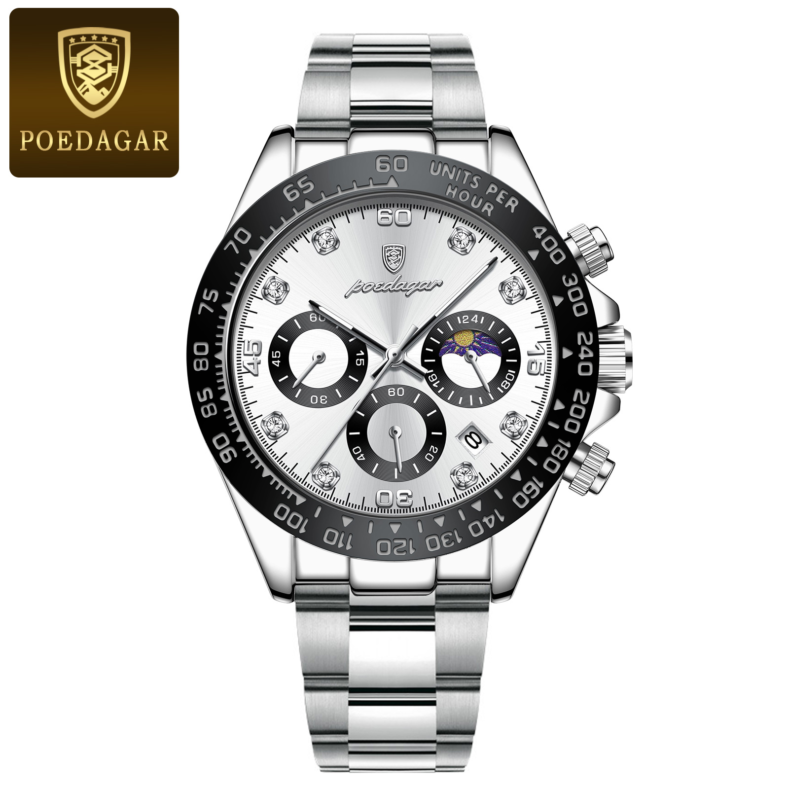 Luxury Chronograph Men Wristwatch, High Quality Quartz Man Watch, Waterproof Luminous Military Men Watches