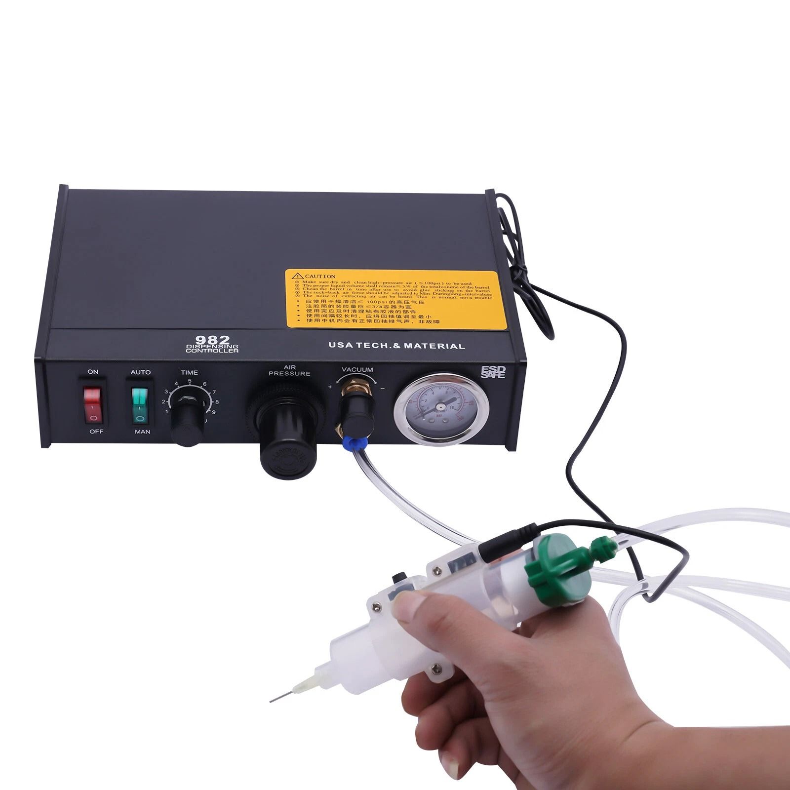 Pneumatic Dispensing Machine, Automatic Glue Dispenser with Precise 110V Controller