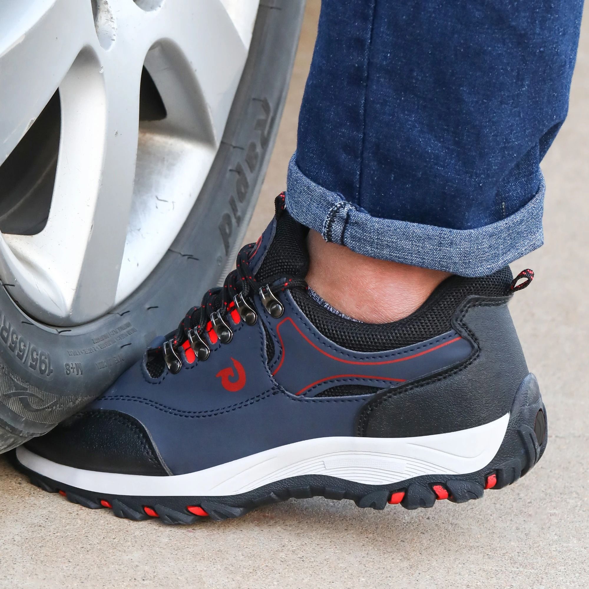 Mens Steel Toe Work Shoes with Puncture Resistant Protection