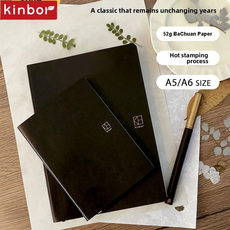 New Kinbor 2026 Annual Yearly Planner – Premium 52g BaChuan Paper A5/A6 Notebook for Weekly & Monthly Planning