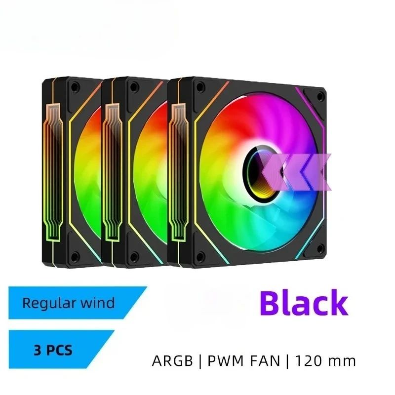 LDPCSJ PRISM 4 PRO 120mm ARGB PWM PC Cooling Fan Quiet 45.2CFM