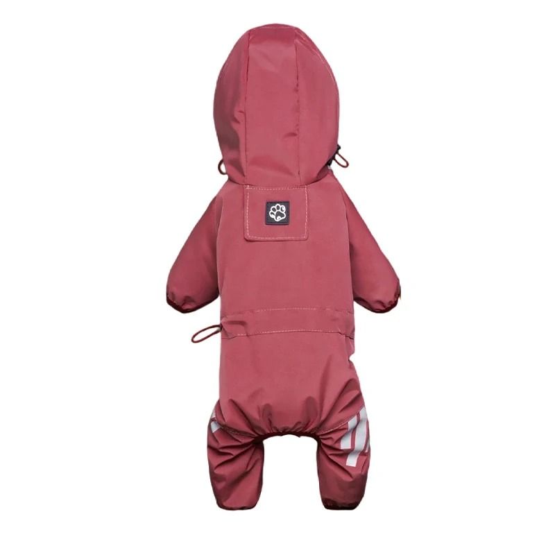 Reflective Waterproof Dog Raincoat with Full Coverage Design