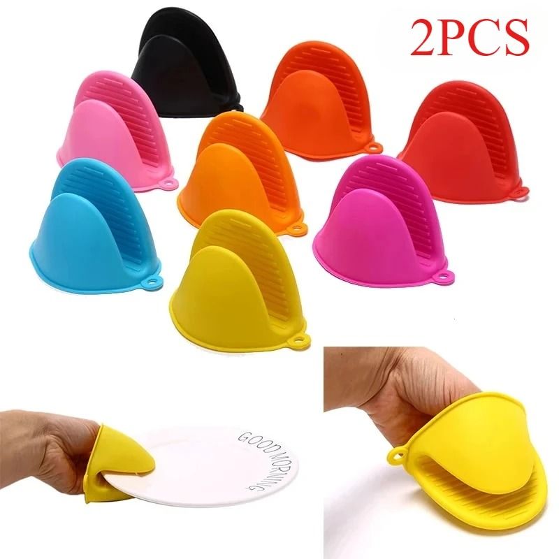 2pcs Thicken Baking Silicone Oven Mitts
