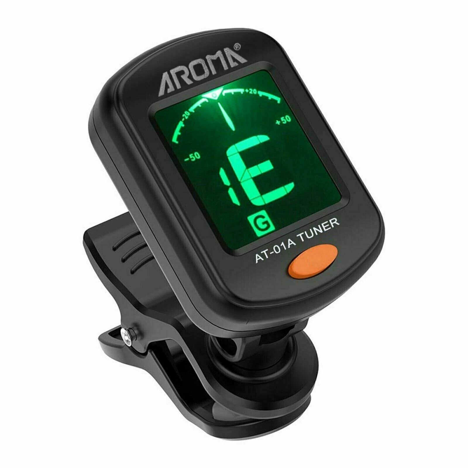 LCD Clip-On Tuner for Guitar, Bass, and Violin – Accurate and Easy Tuning