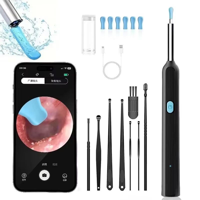 Wireless Ear Cleaner with 8MP Camera – Rechargeable Ear Wax Removal Kit with Ear Spoon