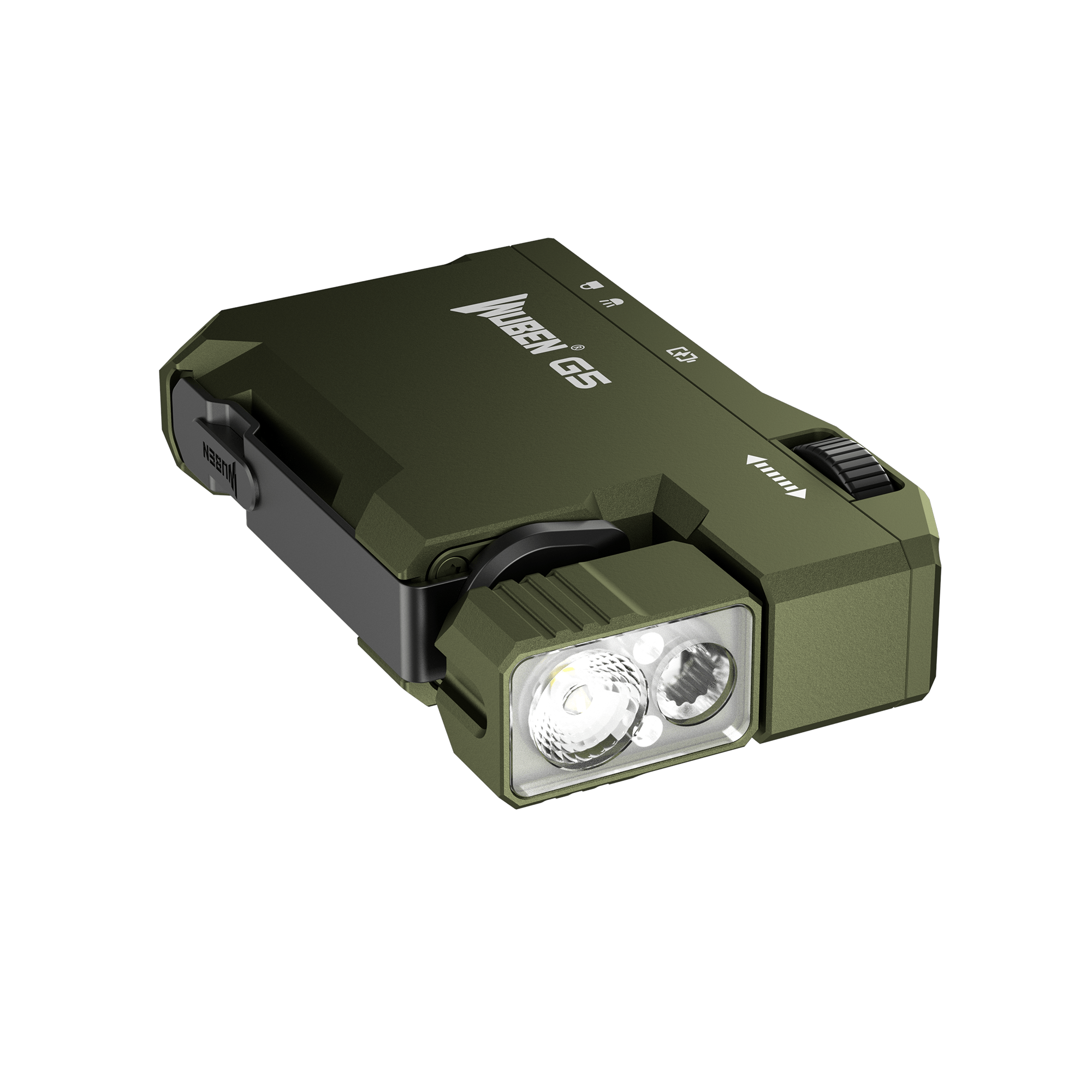 G5 EDC Flashlight Lumens RGB & White Rechargeable Keychain Light with Built In Battery