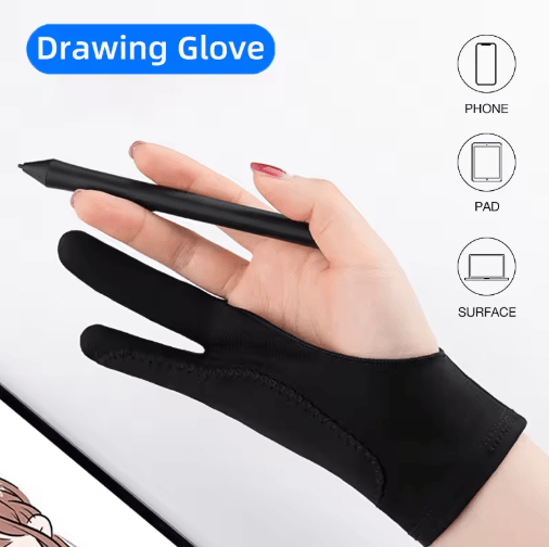 Two-Finger Drawing Glove – Anti-Touch & Anti-Fouling Glove for Tablets