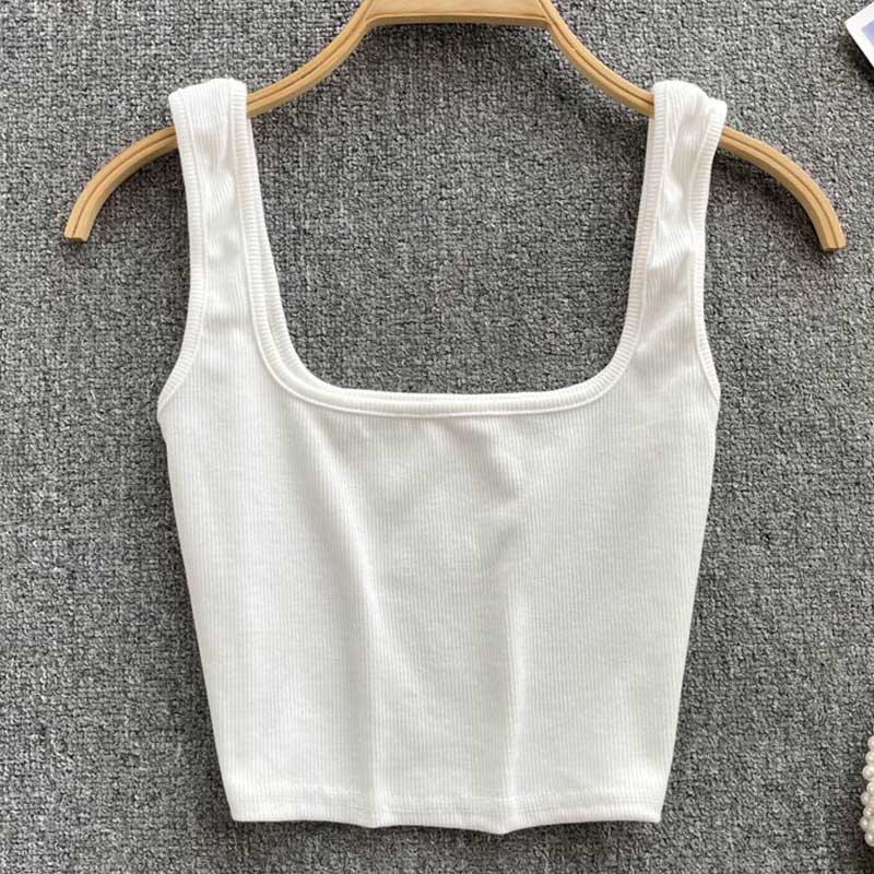Tank Top Women Sexy Backless Y2k Top Slim Fit Bottoming Blouse Solid Crop Top Sleeveless Camis Mujer