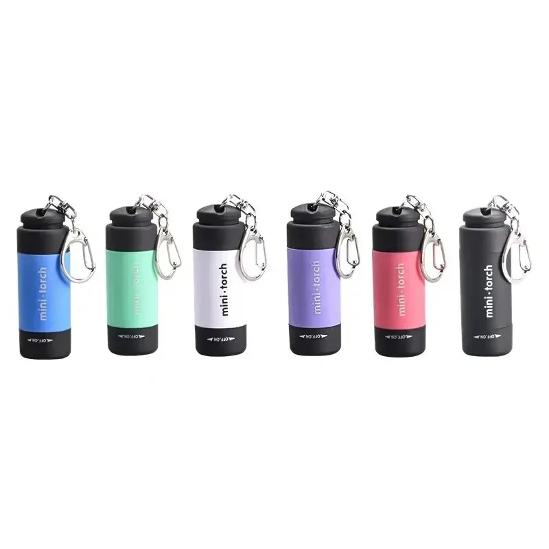 LED Micro Pocket Flashlight, Portable USB Rechargeable, Waterproof Key Chain Flashlight for Home