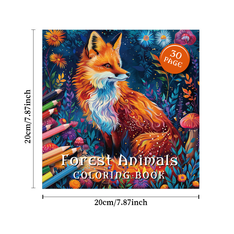 Garden Fairy and Forest Animals Coloring Book, Relieve Stress with Art Therapy, Graffiti Drawing Book for Adults