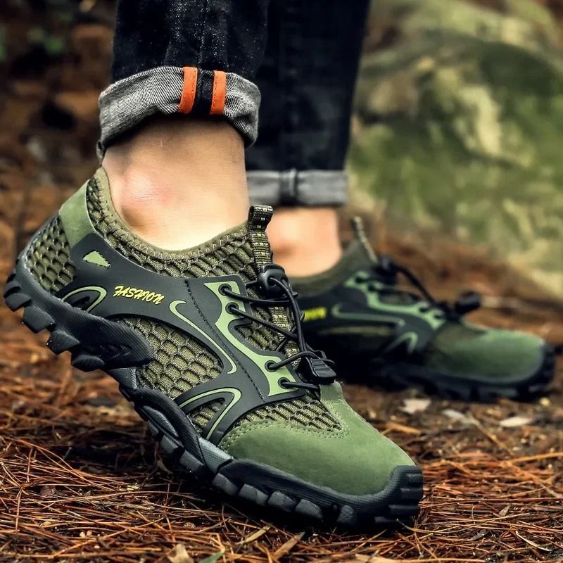 Mens Wear Resistant Non Slip Outdoor Hiking Sneakers