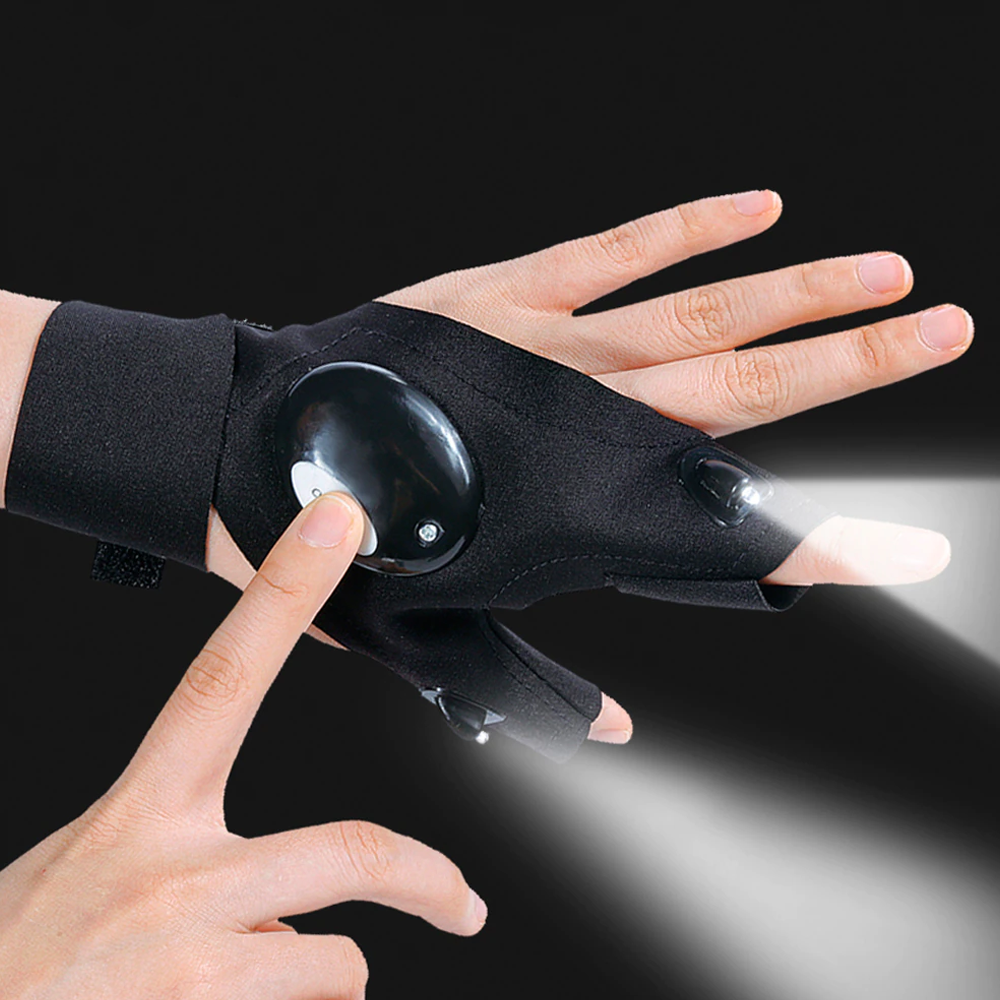 LED Flashlight Waterproof Gloves