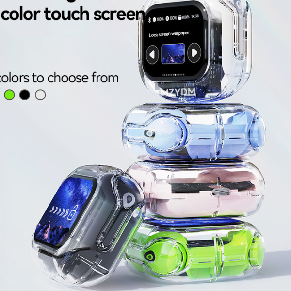 Wireless Bluetooth Earbuds, Stereo Bass ANC Noise Reduction, HD Mic Gamer Headset, LED Touch Control