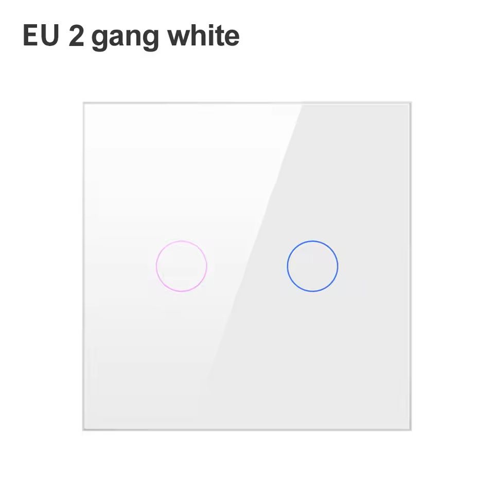 WiFi/Zigbee Smart Light Switch – Touch Control, No Neutral Wire Required, Compatible with Alexa & Google Home