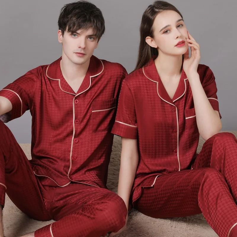 Midnight Silk Luxe Summer Couples Set