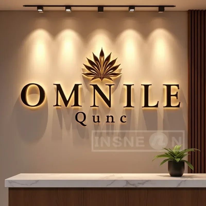 Custom LED Backlit Metal Business Sign
