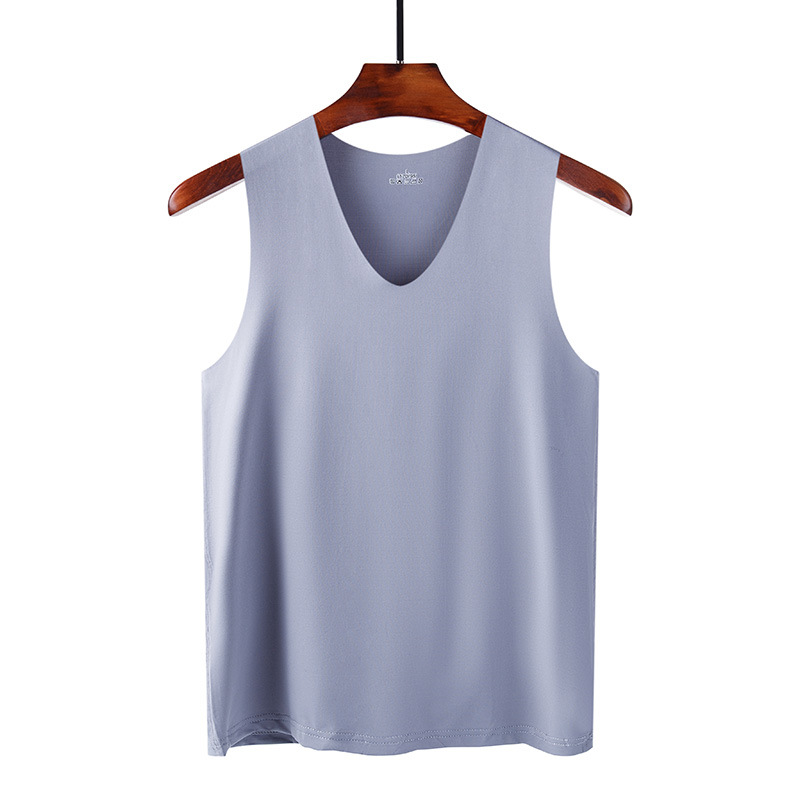 Breathable Men Ice Silk Tank Tops, Gym Fitness Vest, Quick-drying Mesh Underwear Sleeveless Bodybuilding Singlet