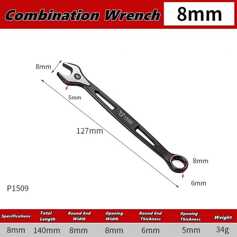 Dual-Use Plums Blossom Ratchet and Open-End Wrench Set 1/4in–15/16in Combination Spanners with Nut Cutter