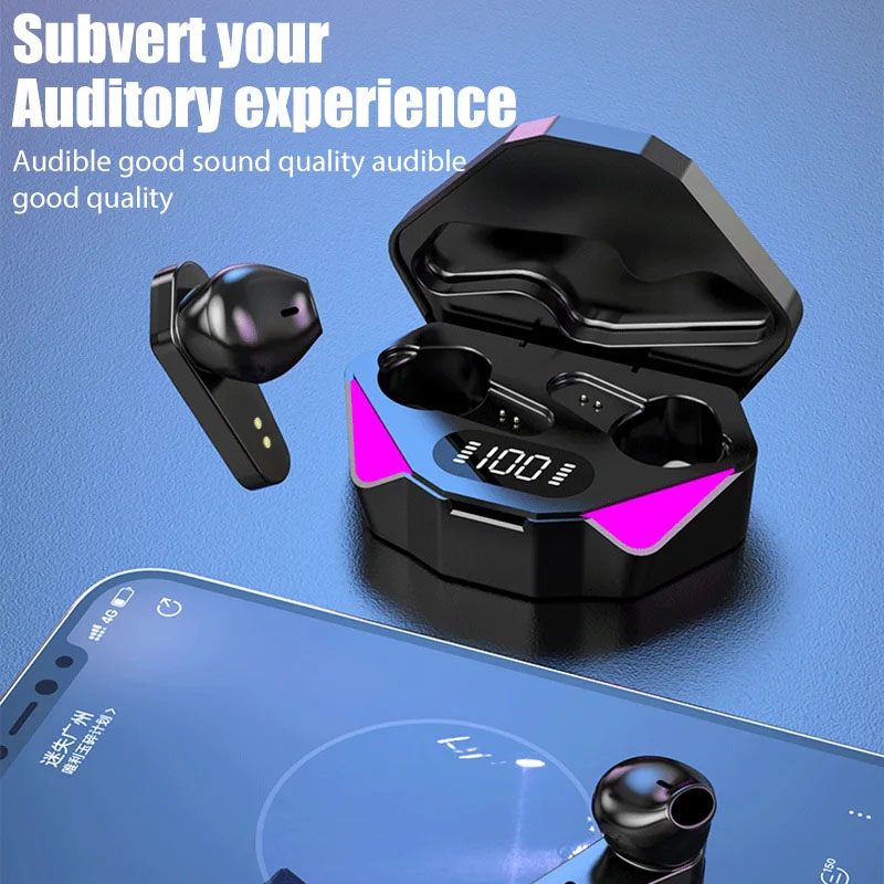 TWS Wireless Gaming Earbuds Low Latency Bluetooth Earphones with Mic