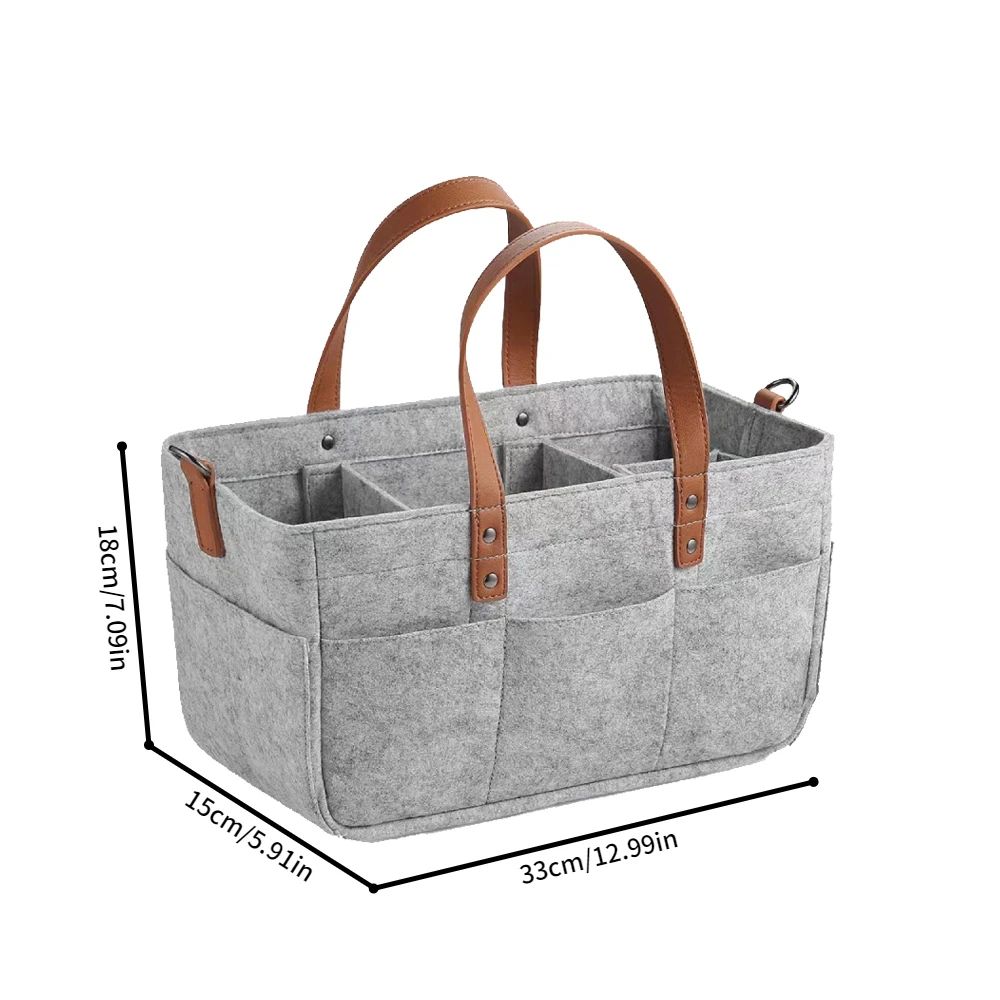 Large Capacity Felt Diaper Tote Bag