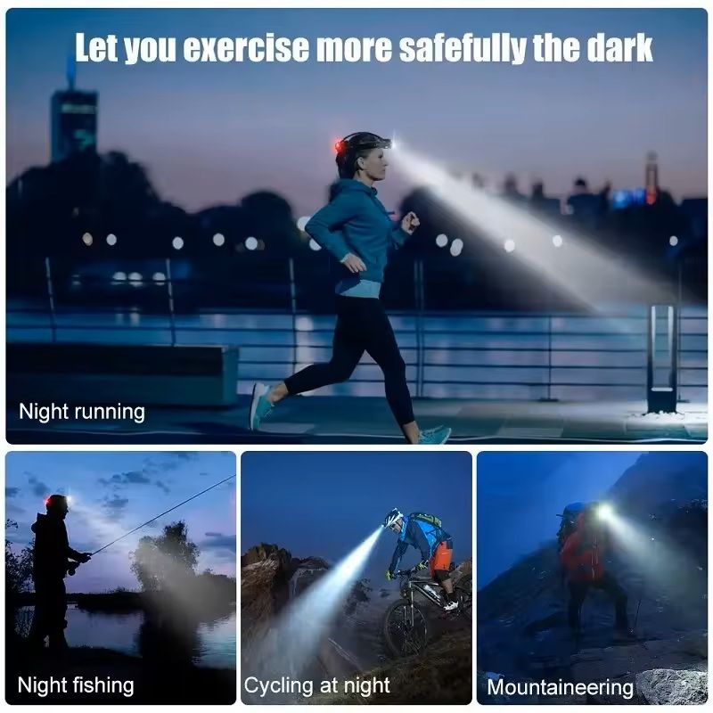 Rechargeable Zoomable LED Headlamp – Waterproof High-Lumen Outdoor Head Torch for Work or Camping