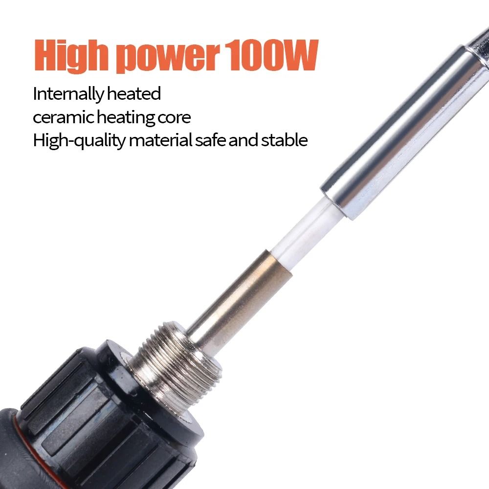 Digital Adjustable Temperature Electric Soldering Iron Kit 100W