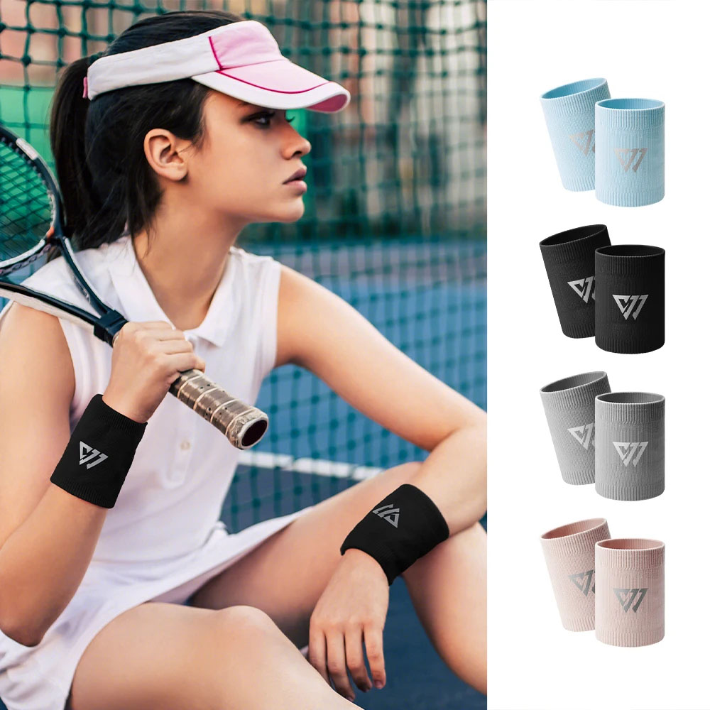 Sports Wrist Guard Lightweight, Breathable Sweat Absorbing Wrist Band for Men Ideal for Basketball, Volleyball