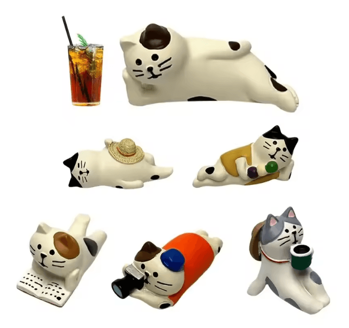 Cute Cat Car Dashboard Ornament Resin Kitten Interior Decor
