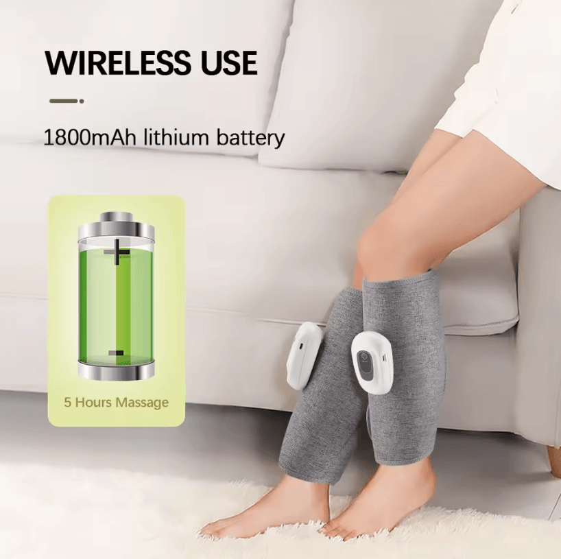 Electric 360° Wireless Air Pressure Calf and Leg Massager with 3 Modes