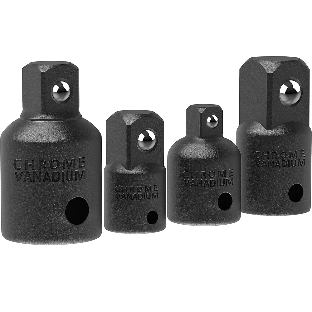 4PCS Impact Socket Adapter & Reducer Set, Versatile 1/2