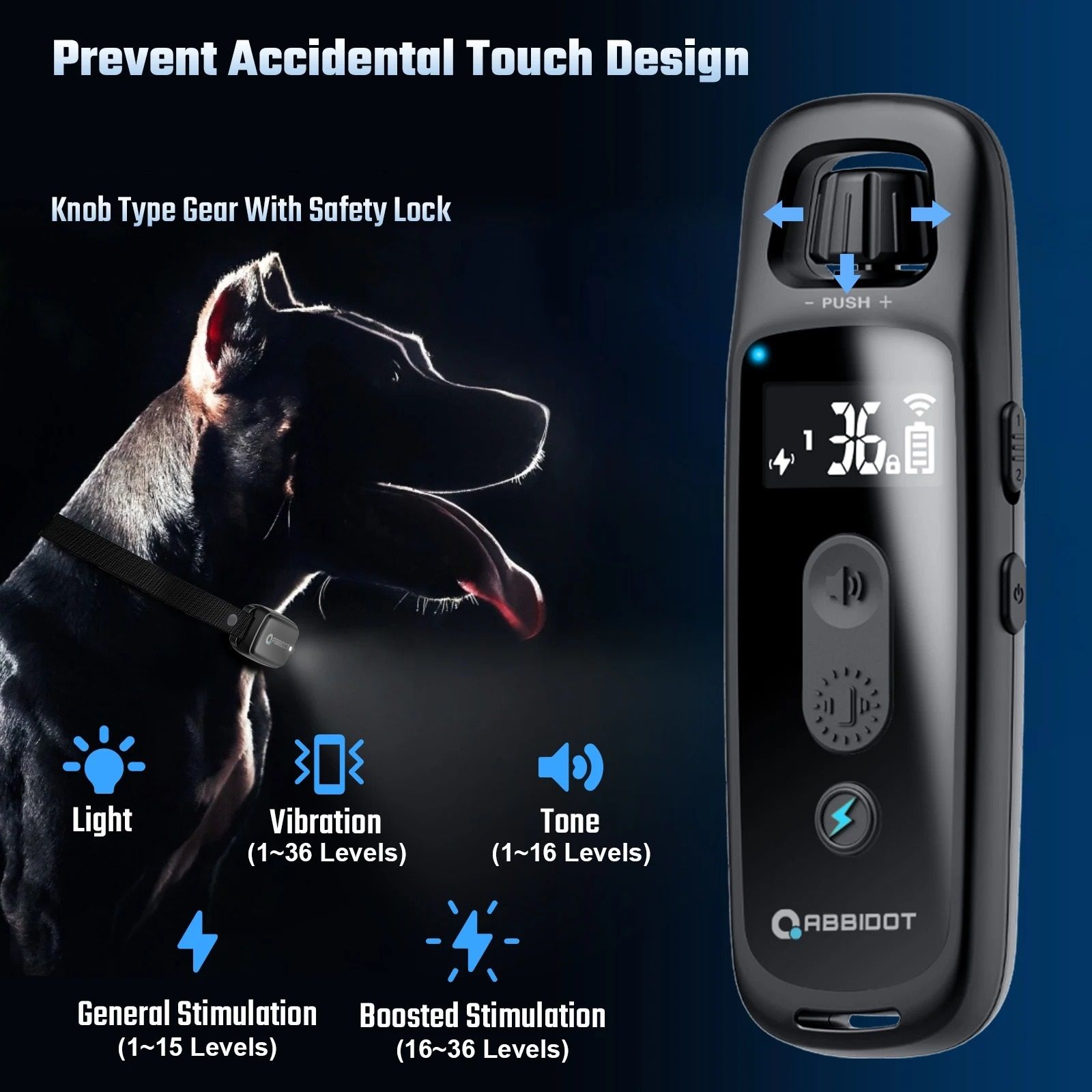 Smart Remote Dog Training Collar with Long Range Control