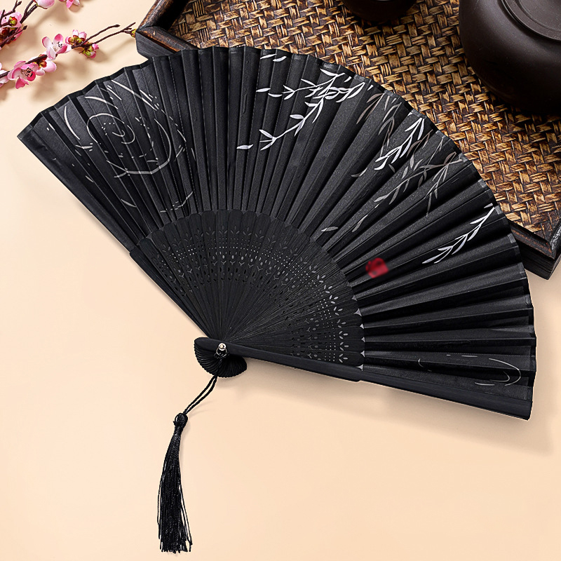 Retro Style Folding Fan, Folding Hand Fan, Decoration Props, Birthday Gift
